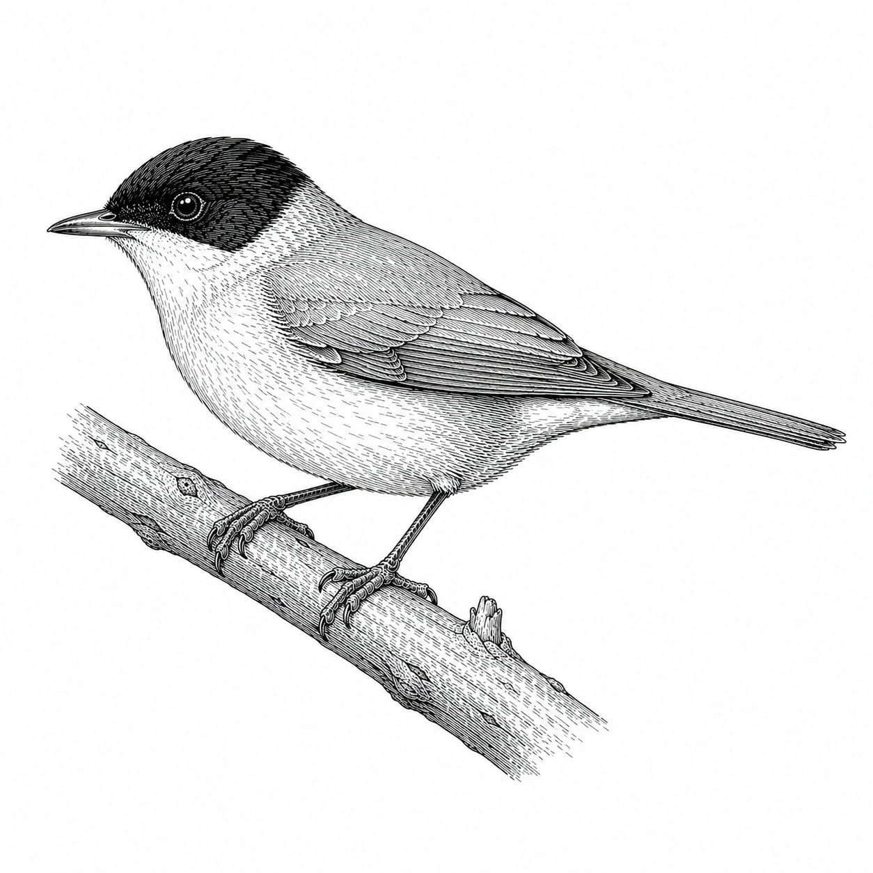 Foto de Curruca cabecinegra